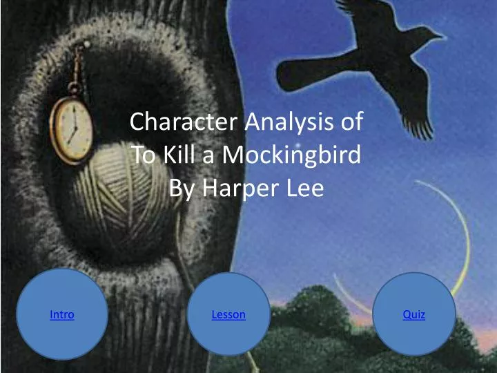 character analysis of to kill a mockingbird by harper lee