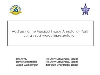 Addressing the Medical Image Annotation Task using visual words representation