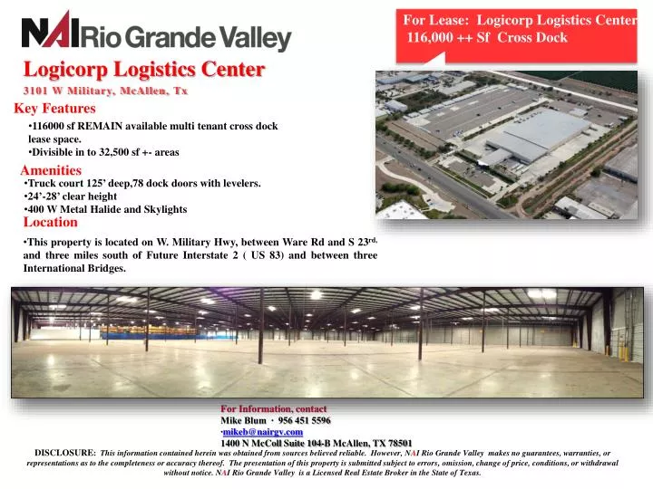 logicorp logistics center 3101 w military mcallen tx