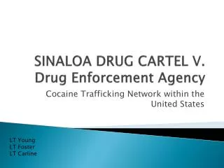 SINALOA DRUG CARTEL V. Drug Enforcement Agency