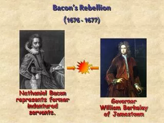 Bacon’s Rebellion ( 1676 - 1677)
