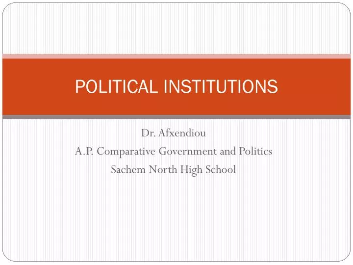 political institutions