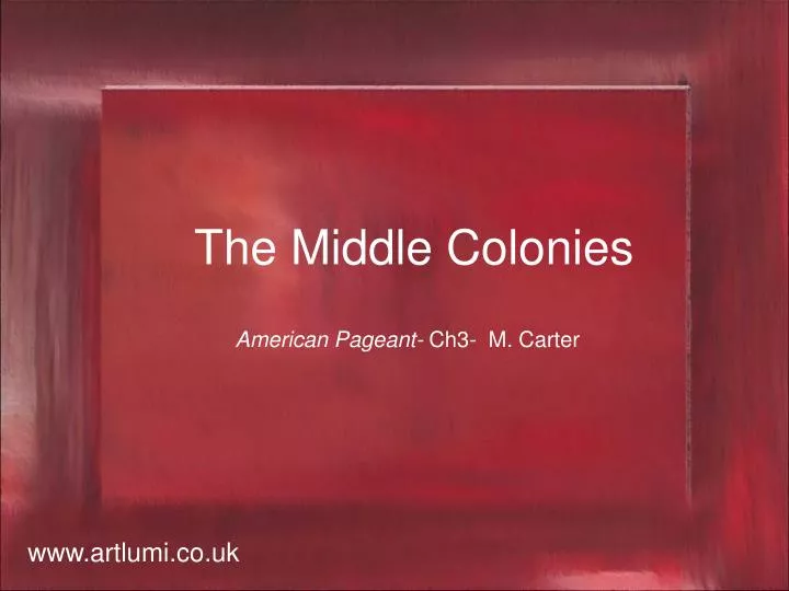 the middle colonies