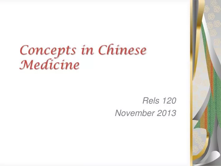 concepts in chinese medicine