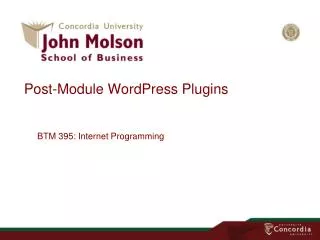 Post-Module WordPress Plugins