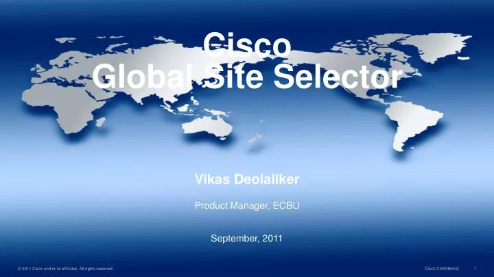 cisco global site selector