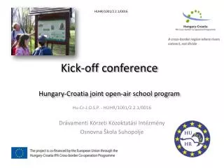 Kick-off conference Hungary-Croatia joint open-air school program