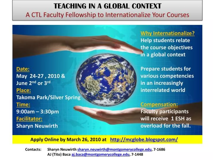 teaching in a global context a ctl faculty fellowship to internationalize your courses