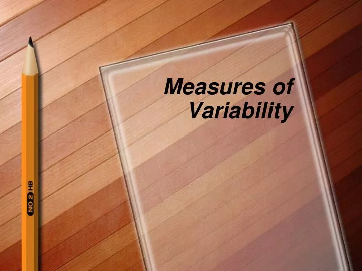 measures of variability