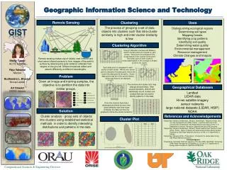Geographic Information Science and Technology