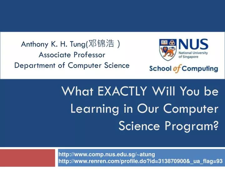 what exactly will you be learning in our computer science program