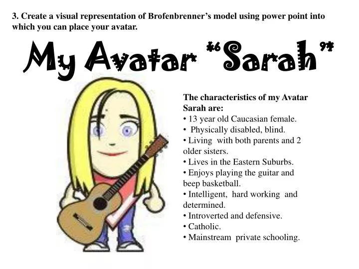 my avatar sarah