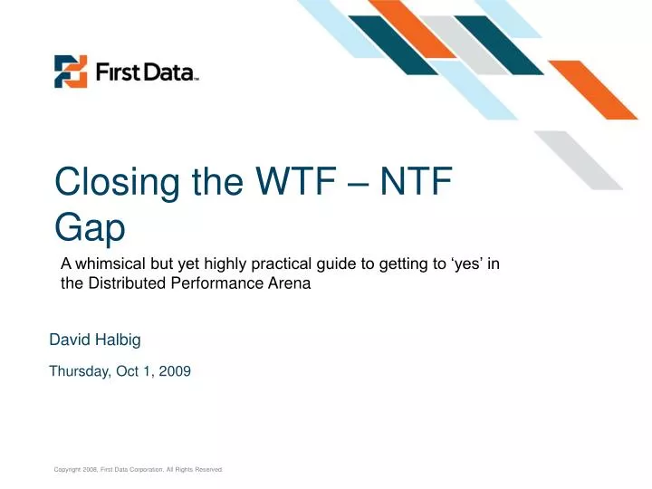 closing the wtf ntf gap