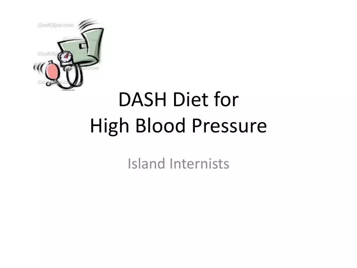 dash diet for high blood pressure