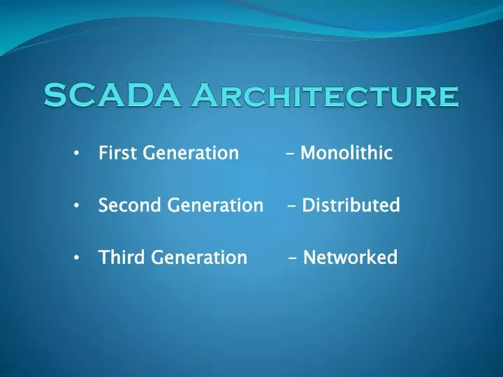 scada architecture