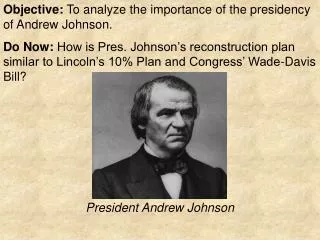 President Andrew Johnson