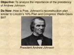 President Andrew Johnson