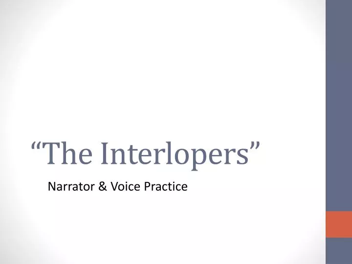 the interlopers