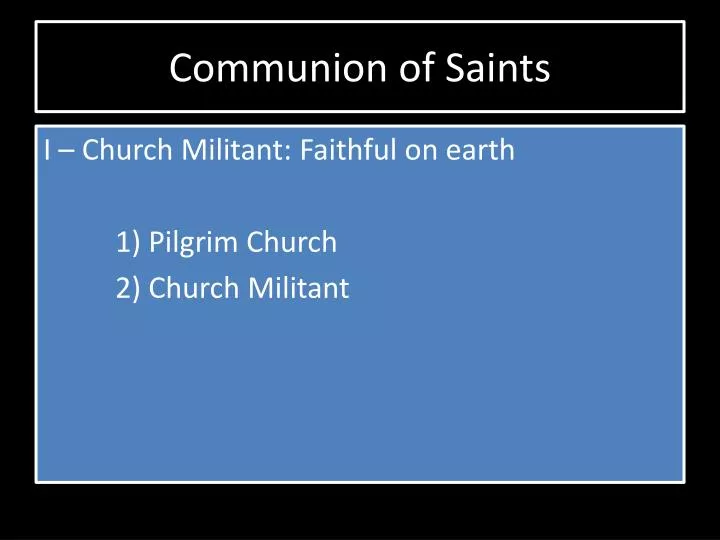 communion of saints