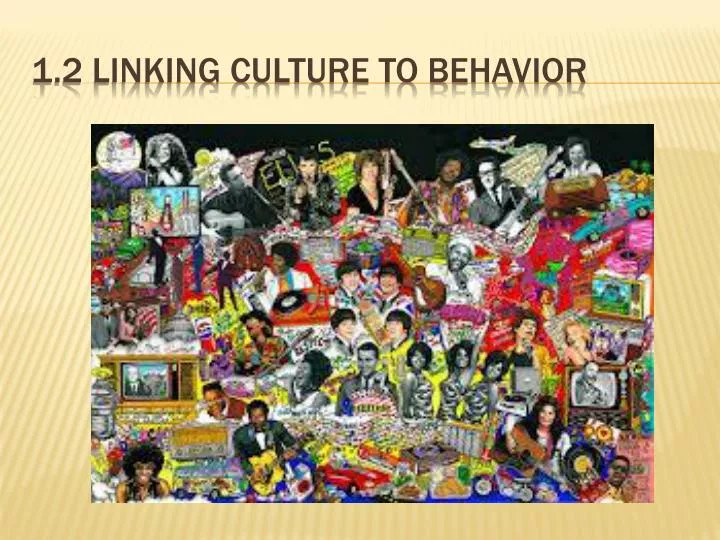 1 2 linking culture to behavior