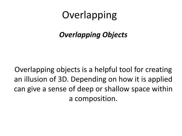 overlapping
