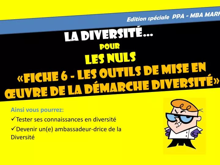 la diversit pour les nuls fiche 6 les outils de mise en uvre de la d marche diversit