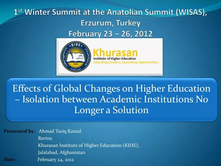 1 st winter summit at the anatolian summit wisas erzurum turkey february 23 26 2012