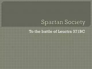 Spartan Society