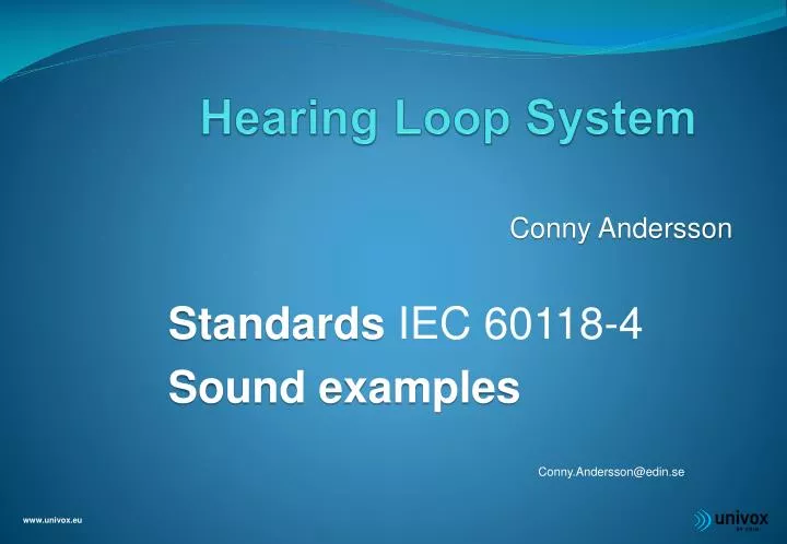 hearing loop system