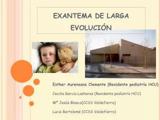 exantema de larga evoluci n