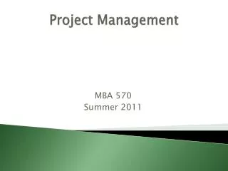 Project Management