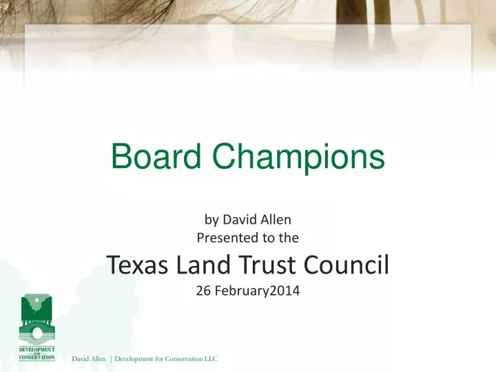 board champions