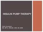 Insulin Pump Therapy - slide 1