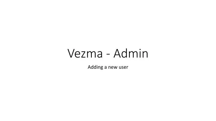 vezma admin