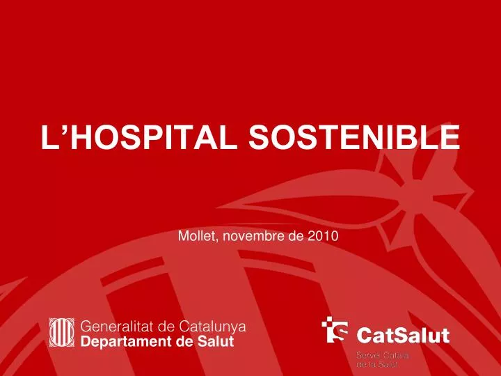 l hospital sostenible