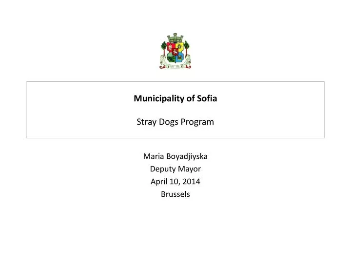 municipality of sofia stray dogs program