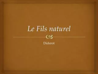 le fils naturel