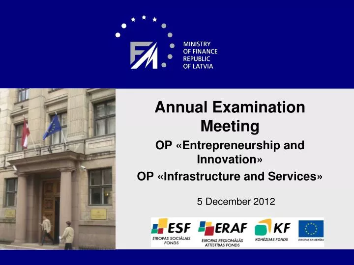 annual examination meeting op entrepreneurship and innovation op infrastructure and services