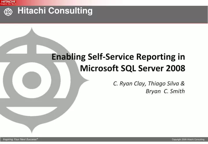 enabling self service reporting in microsoft sql server 2008