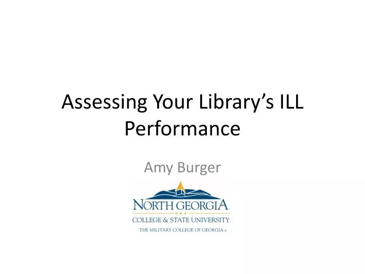 assessing your l ibrary s ill performance