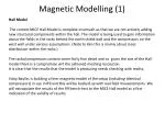 Magnetic Modelling (1) - slide 1