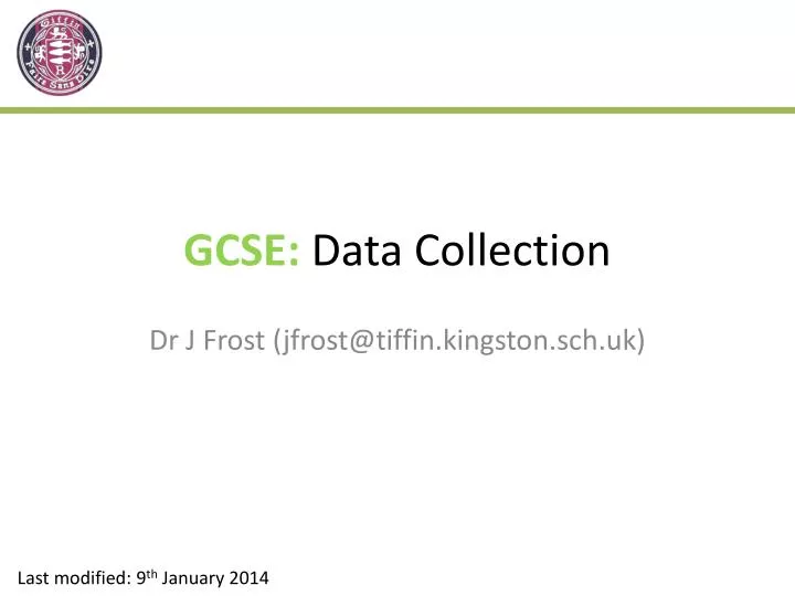 gcse data collection