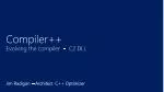 Compiler++ Evolving the compiler - C2.DLL - slide 1