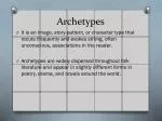 Archetypes - slide 1