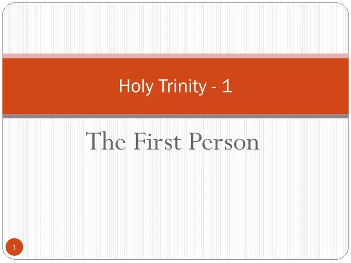 holy trinity 1