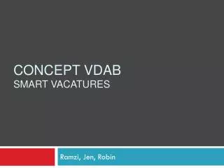 Concept VDAB smart vacatures