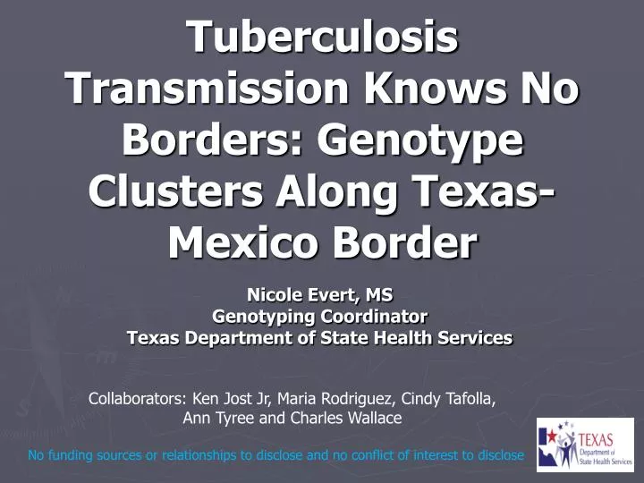 tuberculosis transmission knows no borders genotype clusters along texas mexico border