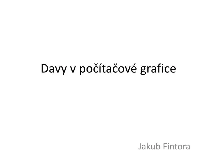 davy v po ta ov grafice