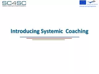 Introducing Systemic Coaching