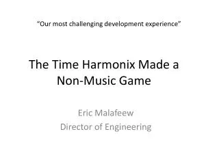 The Time Harmonix Made a Non-Music Game